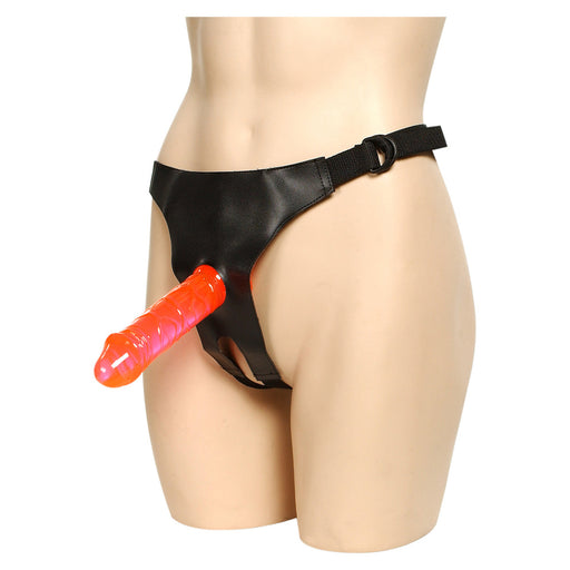 Crotchless Strap On Harness With 2 Dongs - AEX Toys