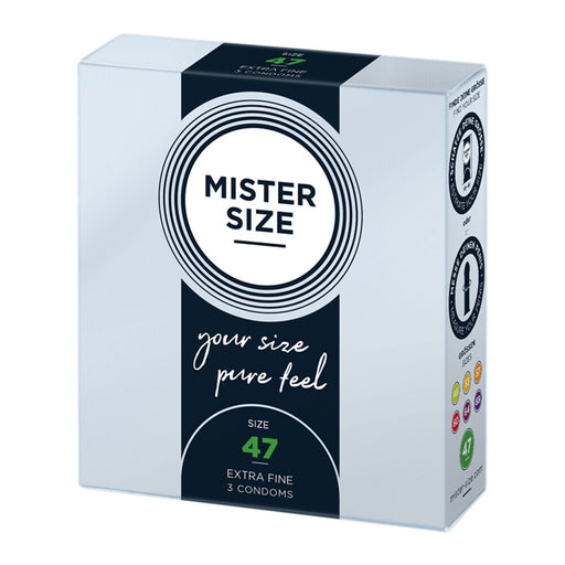 Mister Size 47mm Your Size Pure Feel Condoms 3 Pack - AEX Toys