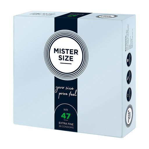 Mister Size 47mm Your Size Pure Feel Condoms 36 Pack - AEX Toys