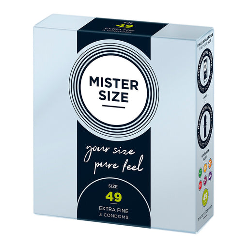 Mister Size 49mm Your Size Pure Feel Condoms 3 Pack - AEX Toys