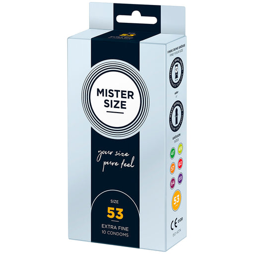 Mister Size 53mm Your Size Pure Feel Condoms 10 Pack - AEX Toys