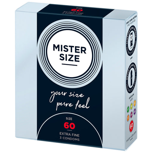 Mister Size 60mm Your Size Pure Feel Condoms 3 Pack - AEX Toys