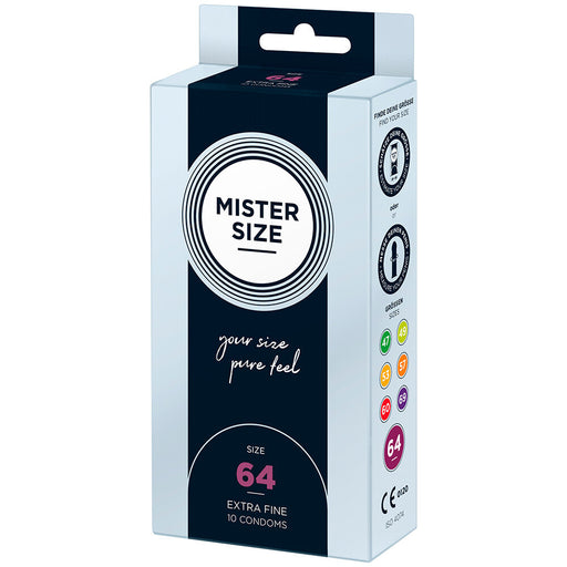Mister Size 64mm Your Size Pure Feel Condoms 10 Pack - AEX Toys