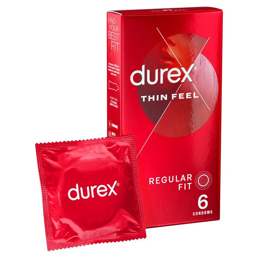 Durex Thin Feel Regular Fit Condoms 6 Pack - AEX Toys