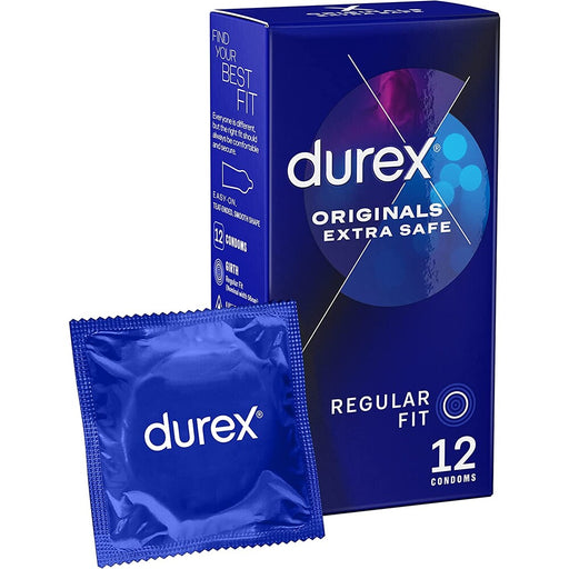 Durex Extra Safe Regular Fit Condoms 12 Pack - AEX Toys