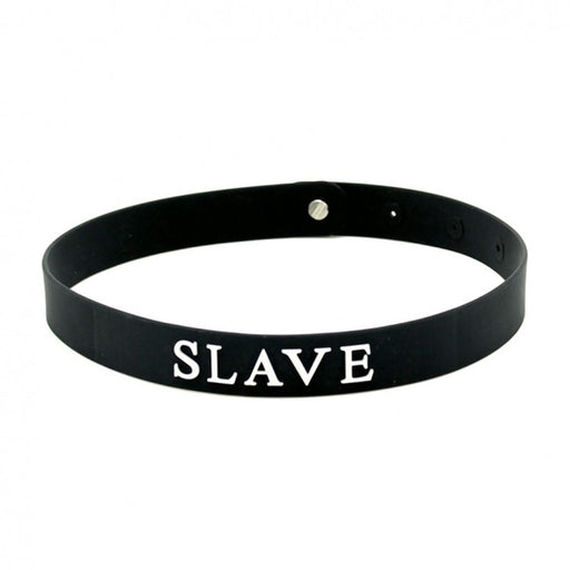 Black Silicone Slave Collar - AEX Toys