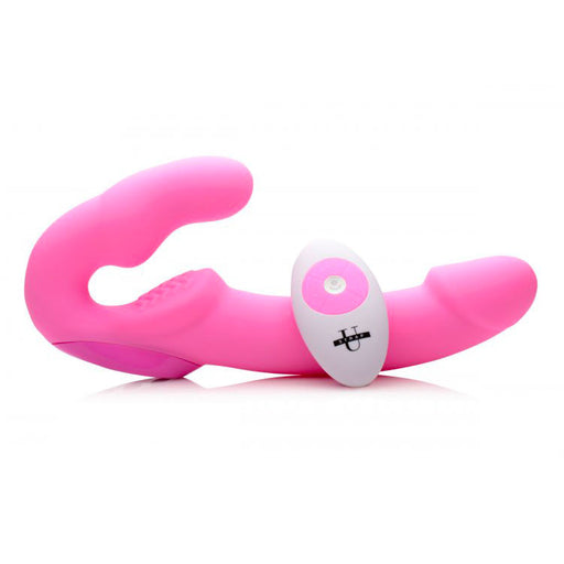 Strap U Urge Rechargeable Vibrating Strapless Strap On With Remo - AEX Toys