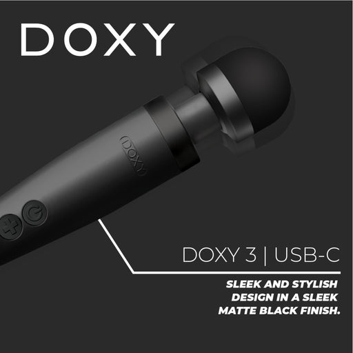 Doxy Wand 3 Black USB Powered - AEX Toys