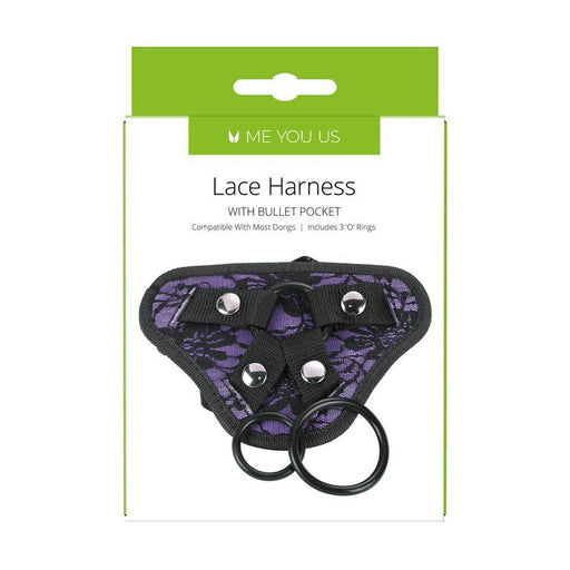Me You Us Lace Harness With Bullet Pocket - AEX Toys