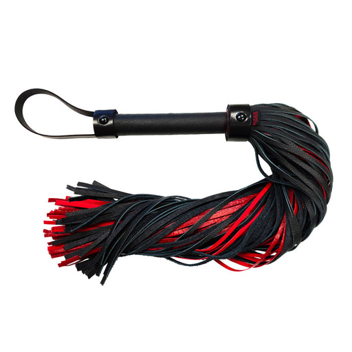 Rouge Garments Leather Croc Print Flogger - AEX Toys