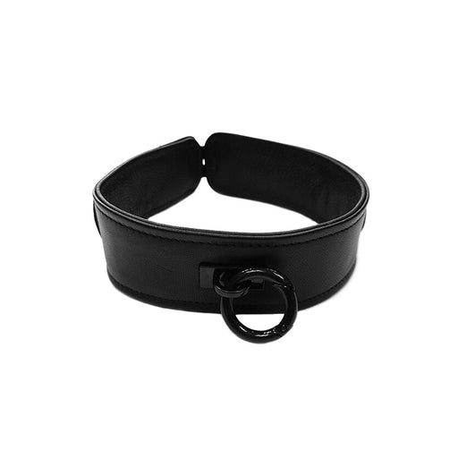 Rouge Garments Plain Black Leather Collar - AEX Toys