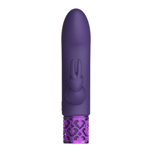 Royal Gems Dazzling Rechargeable Rabbit Bullet Purple - AEX Toys