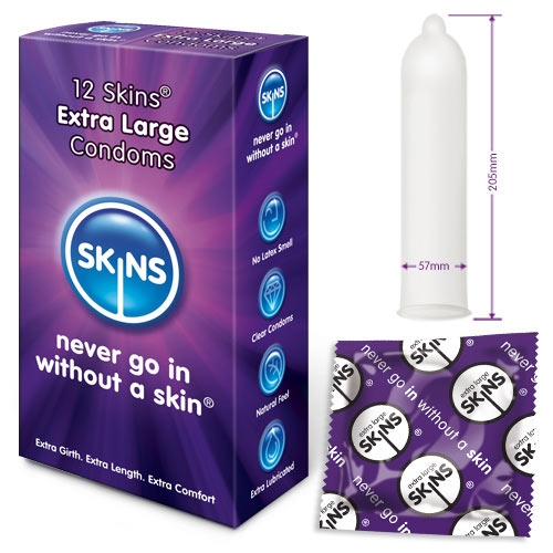 Skins Condoms Extra Large 12 Pack - AEX Toys