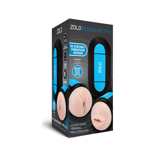 Zolo Pleasure Pill Double Ended Vibrating Masturbator - AEX Toys