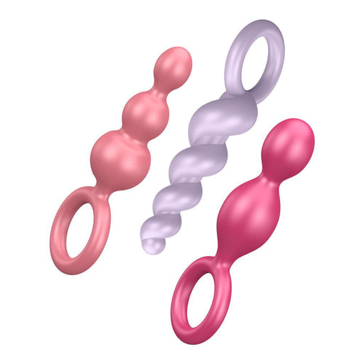 Satisfyer Booty Call Set Of 3 Multicolour Anal Plugs - AEX Toys