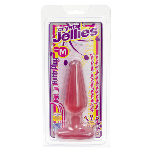 Crystal Jellies Medium Butt Plug Pink - AEX Toys