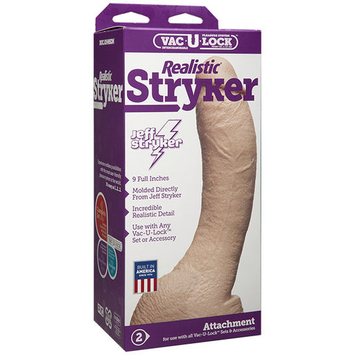 VacULock Jeff Stryker Realistic Dildo Attachment - AEX Toys