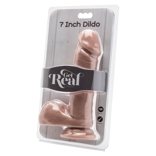 ToyJoy Get Real 7 Inch Dong With Balls Flesh Pink - AEX Toys