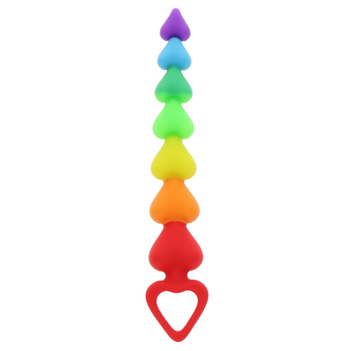 ToyJoy Rainbow Heart Anal Beads - AEX Toys