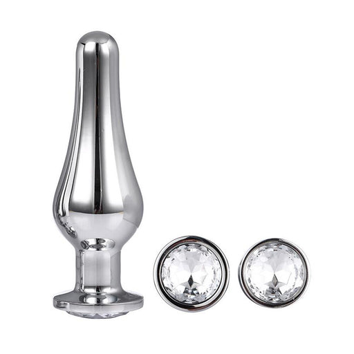Gleaming Butt Plug Set Silver - AEX Toys