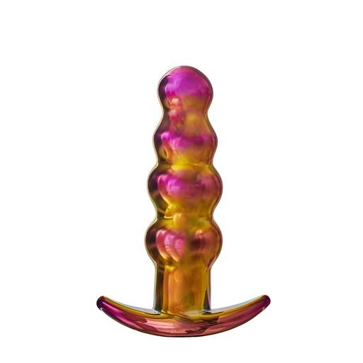 Glamour Glass Remote Control Beaded Butt Plug - AEX Toys