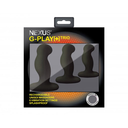Nexus G Play Trio Vibrating Prostate Massagers Black - AEX Toys