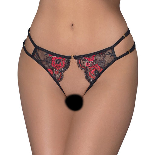 Cottelli Adjustable Lacey Crotchless Brief - AEX Toys