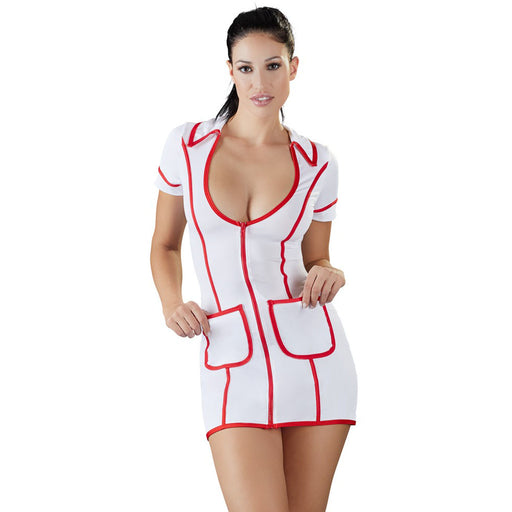 Cottelli Costumes White And Red Nurses Dress - AEX Toys