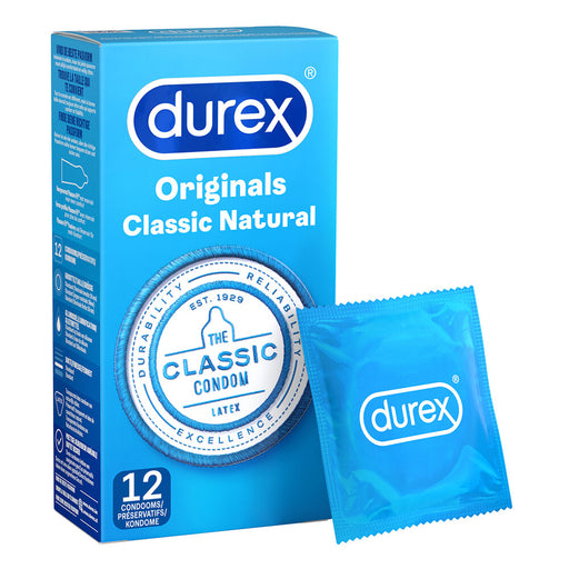 Durex Originals Classic Natural Condoms 12 Pack - AEX Toys