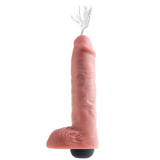 King Cock 11 Inch Squirting Cock With Balls Flesh - AEX Toys