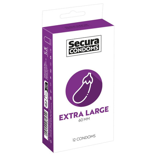 Secura Condoms 12 Pack Extra Large - AEX Toys