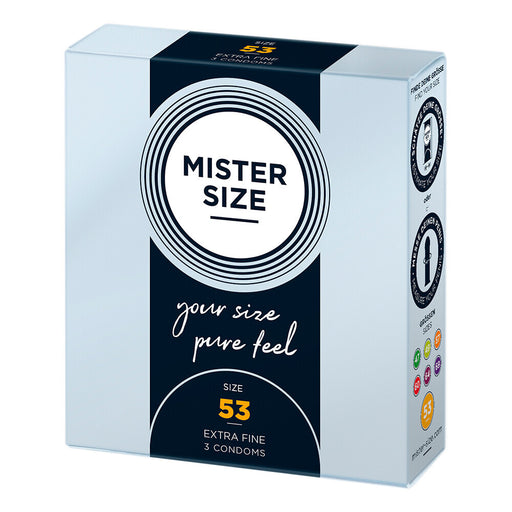 Mister Size 53mm Your Size Pure Feel Condoms 3 Pack - AEX Toys