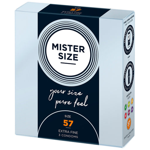 Mister Size 57mm Your Size Pure Feel Condoms 3 Pack - AEX Toys