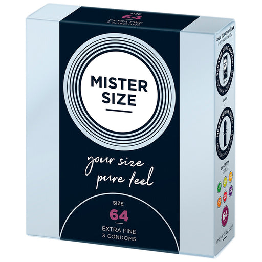Mister Size 64mm Your Size Pure Feel Condoms 3 Pack - AEX Toys