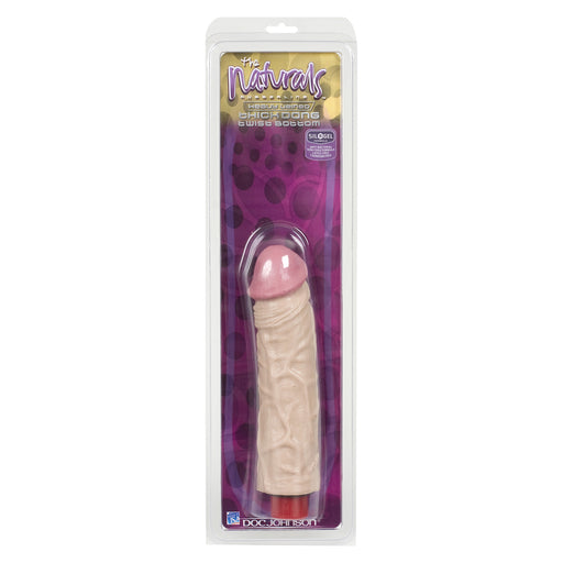 The Naturals Heavy Veined 8 Inch Vibrating Dong Thick - AEX Toys