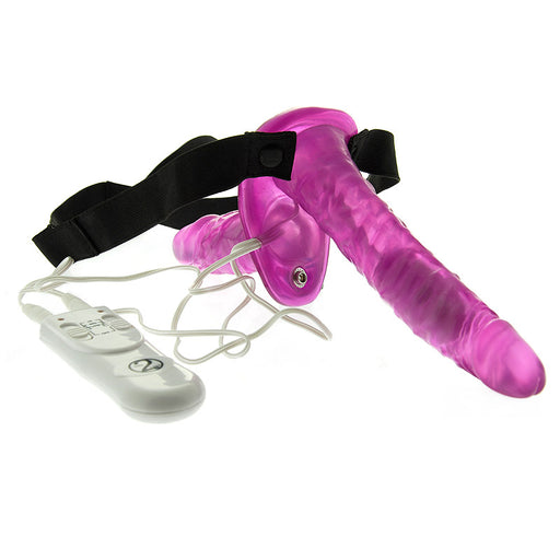 Duo Vibrating Strap On Vibrating Dongs - AEX Toys
