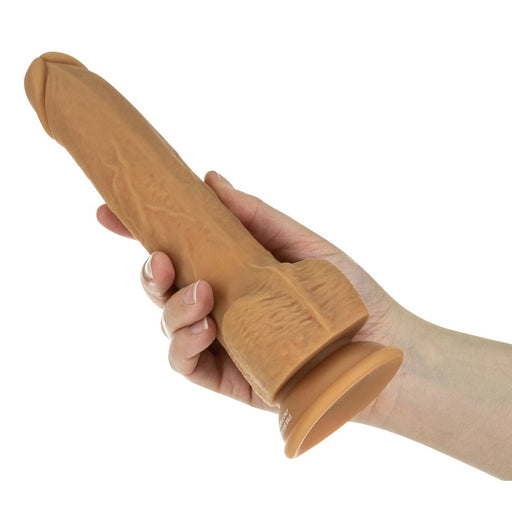 Naked Attraction 9 Inch Thrusting Dildo Caramel - AEX Toys