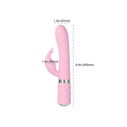 Pillow Talk Lively Rabbit Vibrator Pink - AEX Toys