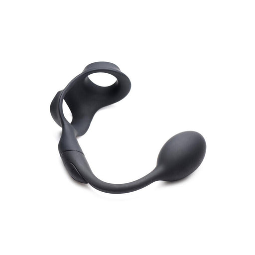 Alpha Pro 10X P Bomb Cock and Ball Ring With Anal Plug - AEX Toys