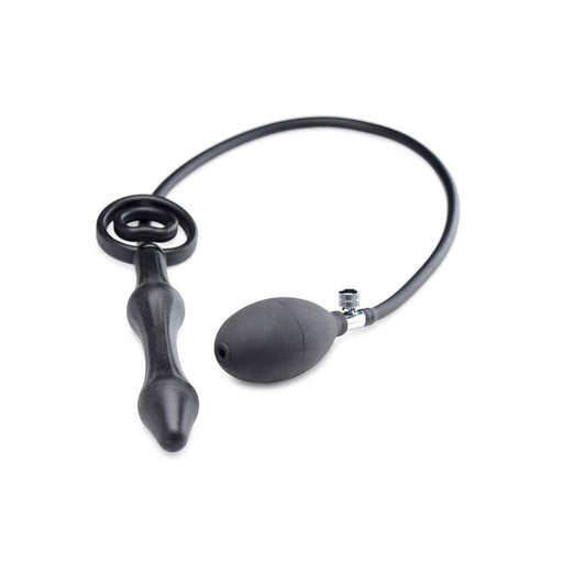 Master Series Devils Rattle Inflatable Anal Plug With Cock Ring - AEX Toys