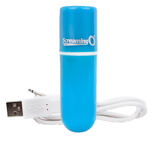 Screaming O Charged Vooom Rechargeable Bullet Blue - AEX Toys