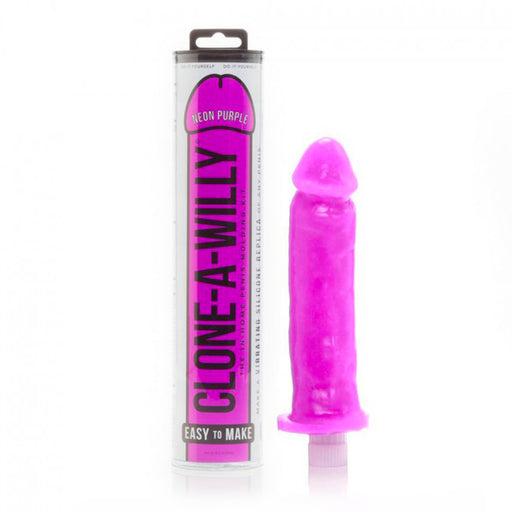 Clone A Willy Neon Purple Silicone Vibrator - AEX Toys