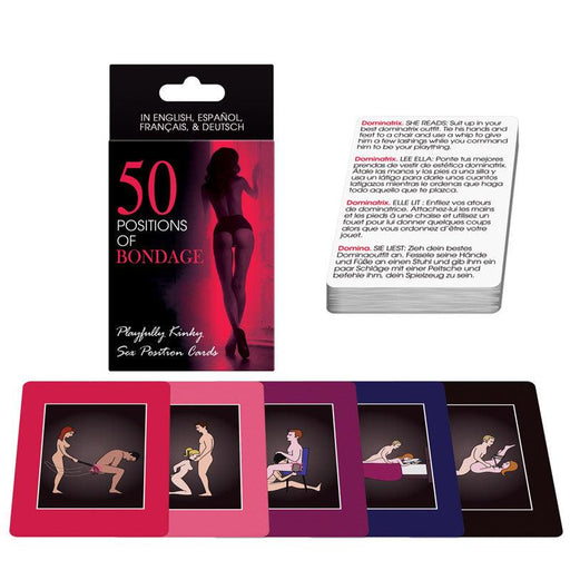50 Positions Of Bondage Sex Position Cards - AEX Toys