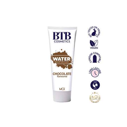BTB Chocolate Flavoured Water Based Lubricant 100ml - AEX Toys
