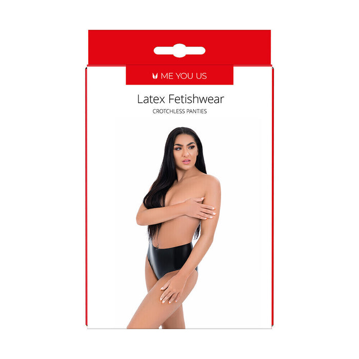 Me You Us Latex Crotchless Panties - AEX Toys