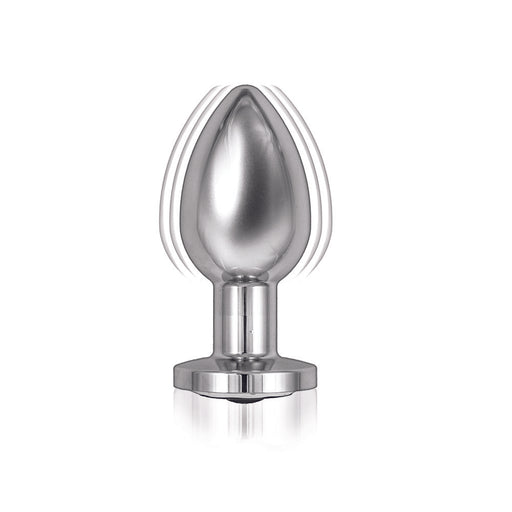 Ass Sation Remote Vibrating Butt Plug Silver - AEX Toys