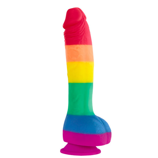 Colours Pride Edition 8 Inch Realistic Silicone Dildo With Balls - AEX Toys