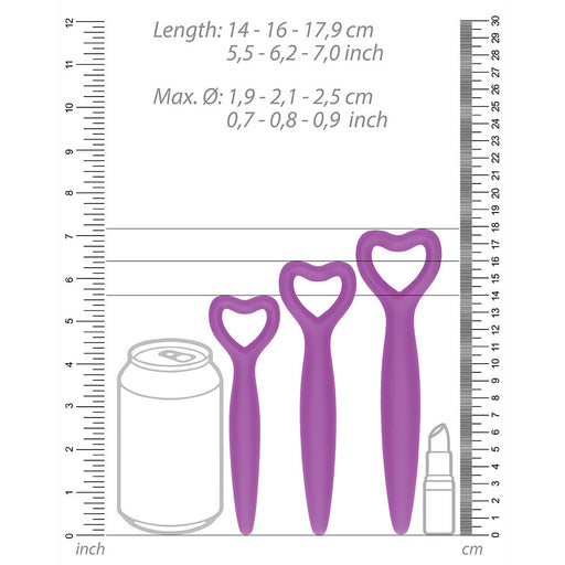 Ouch Silicone Vaginal Dilator Set Purple - AEX Toys