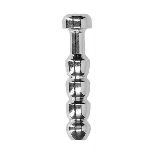 Ouch Urethral Sounding Stainless Steel Ridged Plug - AEX Toys