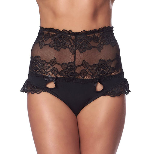 Perfect Fit Black High Waist Panty - AEX Toys